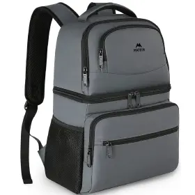 135000gry Matein Cooler Backpack 26 Cans Insulated Lunch 26cans Austere Grey