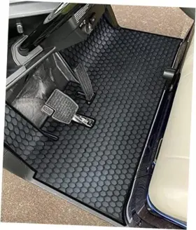 Matericuo 715377699053 Golf Cart Floor Liner Mat Custom Fit For Yamaha Drive 2 Full Coverage Black