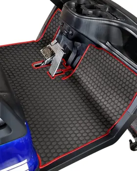 Matericuo 744591864671 Golf Cart Floor Liner Mat Full Coverage Custom Fit For Icon I20 I40 And Ad