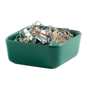 Mecaikru 763441425398 Ceramic Paper Clip Holder For Desk Cute Binder Paperclip Holders O