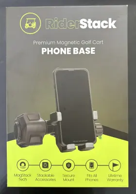 Method Golf Co. 850050158035 Riderstack Premium Magnetic Cart Phone Base New