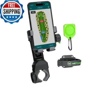 B0dkk57lr3 Method Golf Co. Pushstack Magnetic Phone Holder For Push Carts