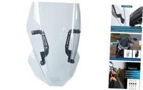 Md-077-ca Midimttop Compatible With Ka-wa-sa-ki Z250 Z400 Windscreen Windshield Wind Deflector