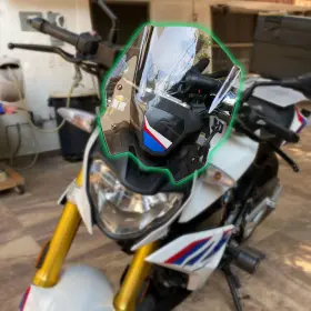 Md-186-ca Midimttop Motorcycle G310r Windscreen Windshield Front Fairing Visor Flyscreen Compatib