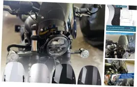 Md0687 Midimttop Motorbike Windshield Windscreen Bonneville Bobber Front Fairing Air Black Smoke