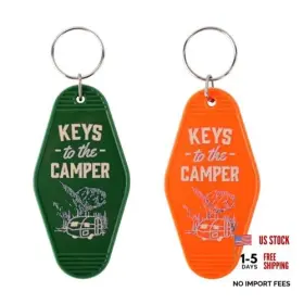 1095672 Mikovivi 2pcs Camping Keychain Plastic Camper Holder Rv Green Orange 1095672 Mikovivi 2pcs Camping Keychain Plastic Camper Holder Rv Green Orange