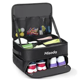 Misoda 753848841518 Golf Trunk Organizer With Shoe Storage Gifts For Men 2-pair Capacity W