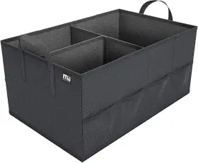 04-15-028-010200 Miu Color Trunk Organizer For Car 8 Mesh Standard Black