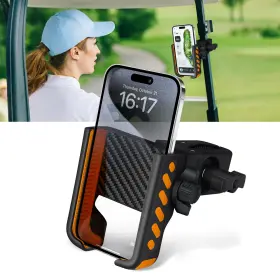 Mix00264 Mixsuper Liner Golf Cart Phone Mount Holder For Club Car/ezgo/yamaha Black