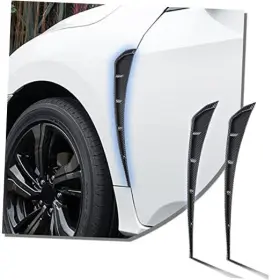 Mifzt506 Miytsya Mifzt506- 2 Pcs Car Fender Side Vents Abs Carbon Fiber Black