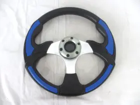 Modz 840088438018 Golf Cart Steering Wheel With Adapter - Blue