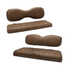 G1-szf-txt-brn-dd Modz 840088439220 Scalez Golf Cart Front And Rear Seat Covers - Fits Ezgo Rxv Txt Do