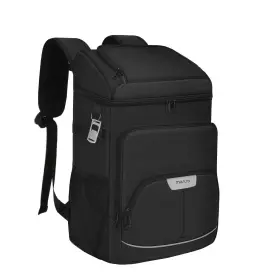 Mo-colbkpk001-bk Mosiso Cooler Backpack 40 Cans Large Capacity Leakproof Insulated Soft Black