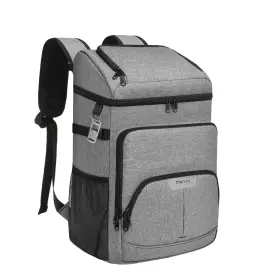Mo-colbkpk001-gy Mosiso Cooler Backpack 40 Cans Large Capacity Leakproof Insulated Soft Gray