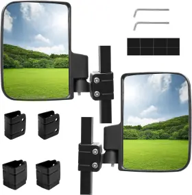 Mosnai 782938137774 Golf Cart Side Mirrors No Drilling For Ezgo Club Car Yamaha And Other
