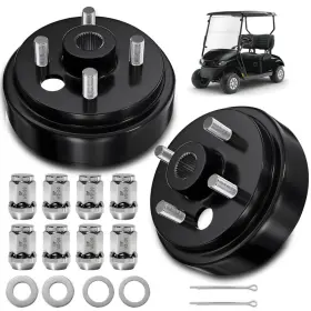 B0cmcn4jp1 Mosnai 1 Inch Large Hole 30 Teeth Spline Golf Cart Hub Brake Drum Fits Ezgo Gas