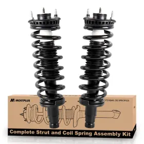 171341 Mostplus 972597913008 2x Front Complete Struts Shock Absorbers Compatible For 2002-