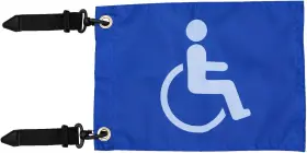 486864 Motain Easy Installation Golf Cart Flag Holder Elastic Strap Bracket Blue