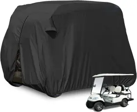 210d Moveland 661708722696 4 Passenger Golf Cart Cover Outdoor Balck