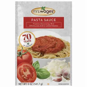 W538-j4425 Mrs. Wages 12 Pack Tomato Sauce And Canning Mix Pasta/ Spaghetti 5-oz