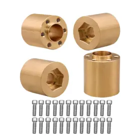 62-765h-leey Muhikrt Brass Weights 6mm 9mm 12mm 15mm 22mm Wheel Hex Hub Widen Adapter For 1/10 Rc