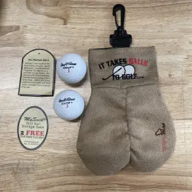 My Sack 400300050727 Inch It Takes Balls To Golf Storage Bag Includes Arnold Palmer 2