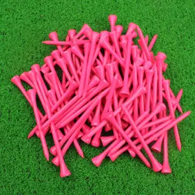 Mykuja 705169433460 Bamboo Golf Tees Professional Multiple 3 1/4inch 83mm Pink
