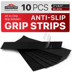 Gs-10-b Neosales Corp X-protector Rubber Grip Tape Strips 10 Pcs Black Waterproof 2 Inch X8.5 Heavy Duty
