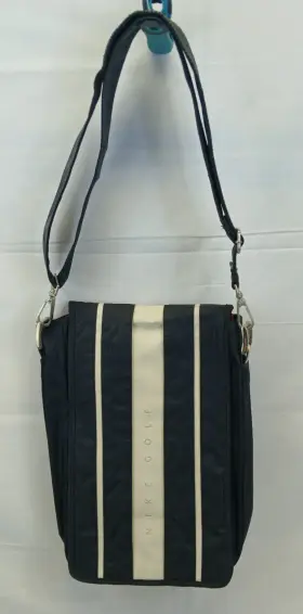 Nike 666003522118 Golf Crossbody Caddy Score Keeper Bag Black White Vintage
