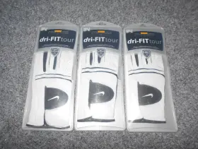 Nike 823229554952 3 New 2002 Vtg Golf Dri-fit Mens Large Left Handed Tour Gloves Lot Z5