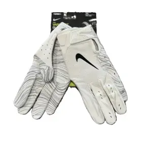 Pgf659-102 Nike 887230757108 New 4xl Mens Vapor Jet 5.0 Football Gloves-white/grey