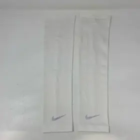Nike 887791300317 Dri-fit Uv Solar Arm Sleeves White S/m Adult Pair