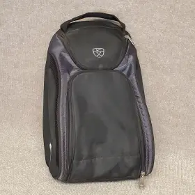 Ng101 Nike Golf Shoe Cleats Travel Storage Bag Black Zip Up Sports Multiple Pockets