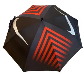 Orange-n90511 Nike N90511 New 2015 62 Inch Windsheer 2-canopy Umbrella Golf Black/silver/orange-n90511