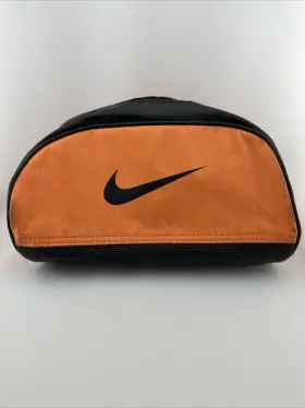 P1409514 Nike Golf Mini Bag Ball And Tee Holder Orange Black Pouch Zip Up