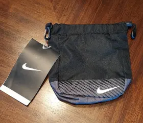 Tg0269-001 Nike Tg0269 Golf Valuables Pouch Black Silver New With Tag