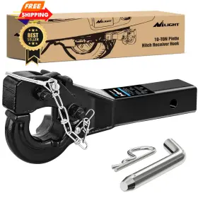 92120b Nilight 10-ton Pintle Hitch For 2-inch Receiver Hook Military 92120b Nilight 10-ton Pintle Hitch For 2-inch Receiver Hook Military