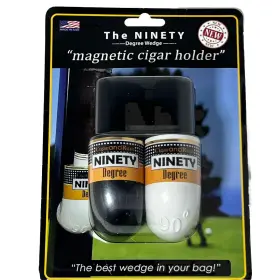 Ninety Degree Wedge 860209000221 The Magnetic Cigar Holder Golf 2 Pack White And Black