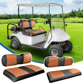 Nokins Nks4r10017cf-db&b Golf Cart Seat Covers Kit 4pcs Front&rear Fits For Ezgo Txt