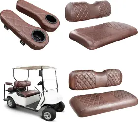 Nks5r10017-8438 Nokins Golf Cart Seat Covers For Ezgo Txt 1994-2013/ezgo Rxv Vinyl Front&rear S