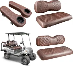 Nks5r10019-8438 Nokins Golf Cart Seat Covers For Yamaha/g29/drive2 Vinyl Front&rear Cover