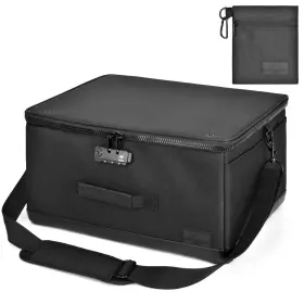 Northwest Coast 850042339053 Golf Shoe Bag - Trunk Organizer With Lock And Shoulder Strap Large Travel B