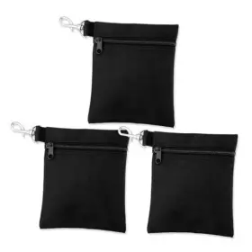 6.69x5.51in Nqeuepn 1003169 3pcs Golf Tee Bags Valuables Pouch Zipper Accessory Bag