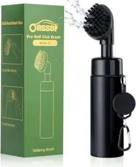 Oasser 313035815816 Golf Club Brush Cleaner With Retractable Clip And Water Bottle 10.5 Inches 5.2