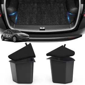 Oetisc-0006 Oedro 2022 2023 Tesla Model Y Trunk Storage Bins For 5-seater Rear Black