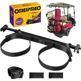 Omeipmeo 717504426501 Upgrade Golf Cart Bag Holder Bracket Adjustable Black
