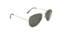 22141 Optic Nerve New Daytona Shiny Silver With Polarized Smoke Lens