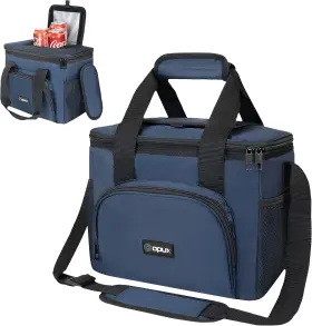 Op-cb4192 Opux Soft Cooler Bag Insulated Collapsible Lunch 18 Cans Navy