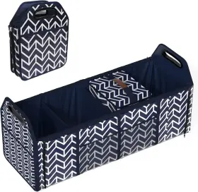 Ppa-4 Orionstar Trunk Organizer For Car Foldable Storage Bag Portable Navy Blue