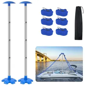 Czzcg-xjss-002 Orlang 2 Pack Boat Cover Support Poles With Heavy Anti-slip Rubber Base Upgrade Re Inch